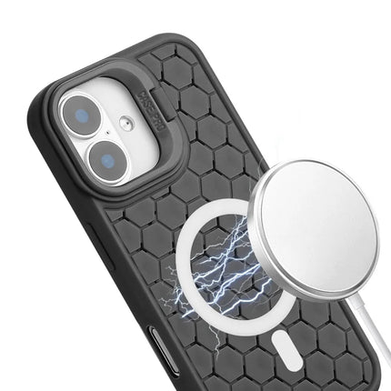For iPhone 16 Plus Case Compatible with MagSafe Kickstand Heat Dissipation TPU Phone Cover