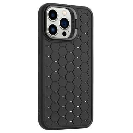 For iPhone 16 Pro Max Case Compatible with MagSafe Kickstand Heat Dissipation TPU Phone Cover - Black