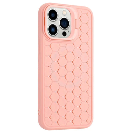 For iPhone 16 Pro Max Case Compatible with MagSafe Kickstand Heat Dissipation TPU Phone Cover - Pink