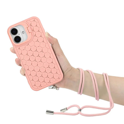 For iPhone 16 Plus Case Compatible with MagSafe Kickstand Heat Dissipation TPU Phone Cover with Lanyard