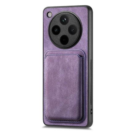 For Oppo Find X8 Pro 5G Case Retro Leather+TPU Phone Cover with Detachable Card Slot