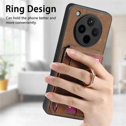 For Oppo Find X8 Pro 5G Case with Detachable Card Holder Kickstand Leather Back Cover