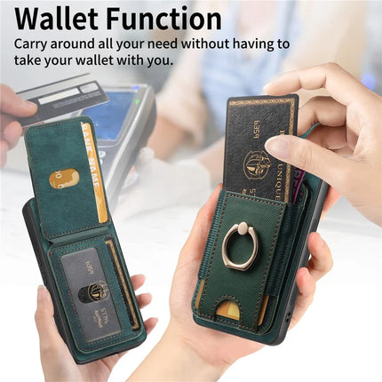 For Oppo Find X8 Pro 5G Case with Detachable Card Holder Kickstand Leather Back Cover