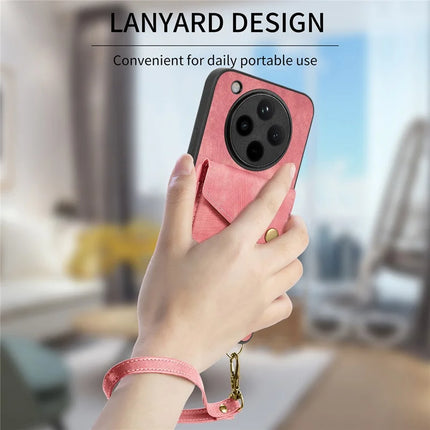 For Oppo Find X8 Pro 5G Case Leather+TPU Back Cover with Card Slot Kickstand