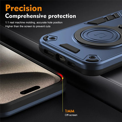 For Motorola Edge 50 5G Case Rotatable Kickstand PC+TPU Drop Protection Phone Cover