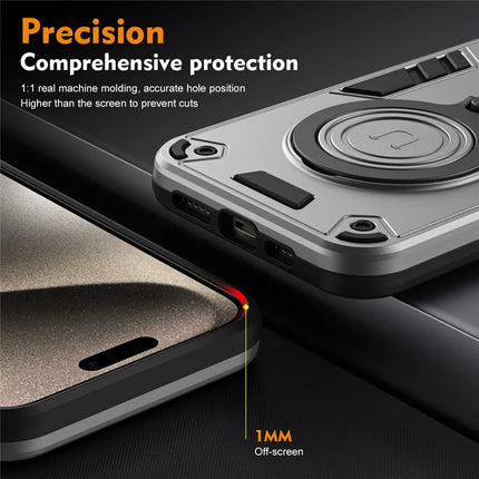 For Motorola Edge 50 5G Case Rotatable Kickstand PC+TPU Drop Protection Phone Cover