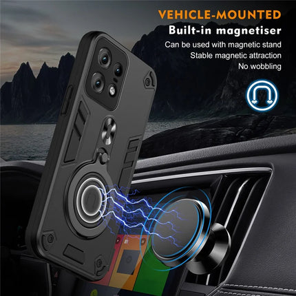 For Motorola Edge 50 Pro 5G Case Rotatable Kickstand PC+TPU Drop Protection Phone Cover