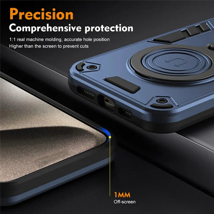 For Motorola Moto G85 5G / S50 Neo 5G Case Rotatable Kickstand PC+TPU Drop Protection Phone Cover