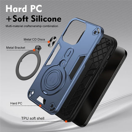 For Motorola Moto G85 5G / S50 Neo 5G Case Rotatable Kickstand PC+TPU Drop Protection Phone Cover