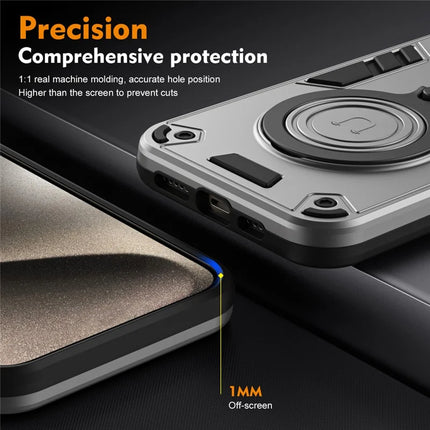 For Motorola Moto G85 5G / S50 Neo 5G Case Rotatable Kickstand PC+TPU Drop Protection Phone Cover