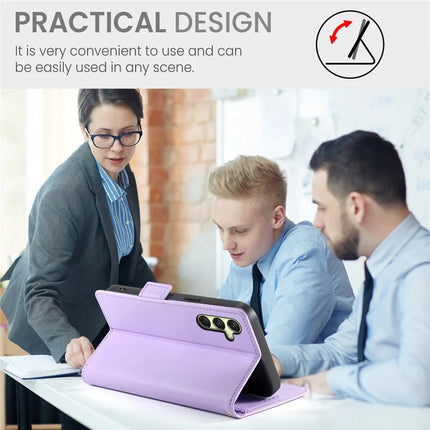 DF-010 For Samsung Galaxy A26 5G Stand Case PU Leather Wallet Phone Cover