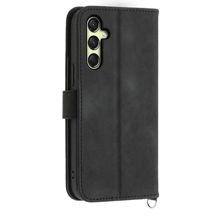 For Samsung Galaxy A26 5G Case Flower Pattern PU Leather Wallet Phone Cover with Strap