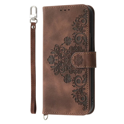 For Samsung Galaxy A26 5G Case Flower Pattern PU Leather Wallet Phone Cover with Strap