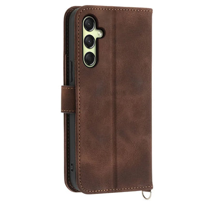 For Samsung Galaxy A26 5G Case Flower Pattern PU Leather Wallet Phone Cover with Strap