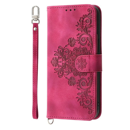 For Samsung Galaxy A26 5G Case Flower Pattern PU Leather Wallet Phone Cover with Strap