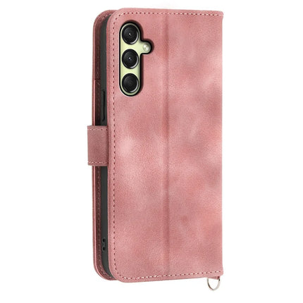 For Samsung Galaxy A26 5G Case Flower Pattern PU Leather Wallet Phone Cover with Strap