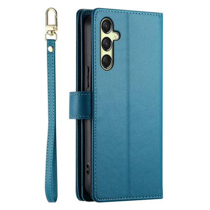 DF-011 For Samsung Galaxy A26 5G Case Zipper Pocket Wallet Leather Phone Cover with Straps
