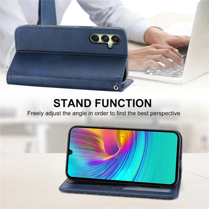 For Samsung Galaxy A26 5G Case Calf Texture PU Leather Phone Cover with Wallet