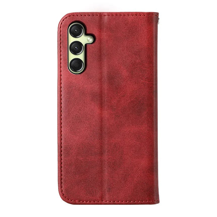 For Samsung Galaxy A26 5G Case Calf Texture PU Leather Phone Cover with Wallet