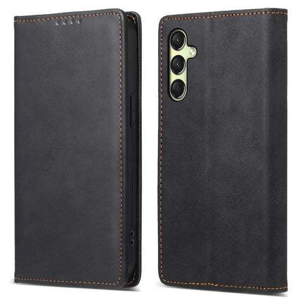 DF-05 For Samsung Galaxy A26 5G Wallet Case RFID Blocking PU Leather Phone Cover - Black