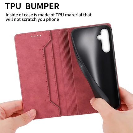 DF-05 For Samsung Galaxy A26 5G Wallet Case RFID Blocking PU Leather Phone Cover
