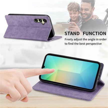 DF-05 For Samsung Galaxy A26 5G Wallet Case RFID Blocking PU Leather Phone Cover