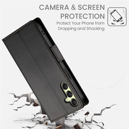 DF-010 For Samsung Galaxy A36 5G Stand Case PU Leather Wallet Phone Cover