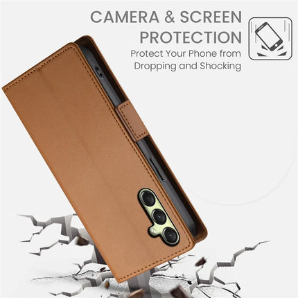 DF-010 For Samsung Galaxy A36 5G Stand Case PU Leather Wallet Phone Cover