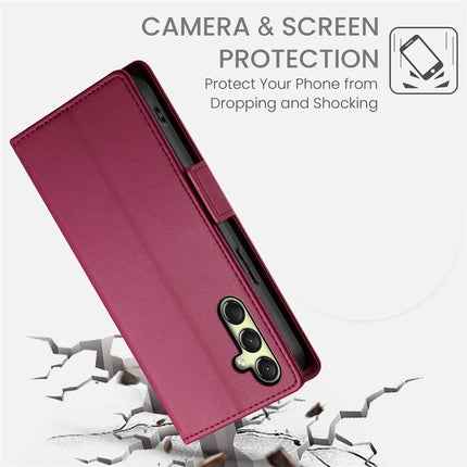 DF-010 For Samsung Galaxy A36 5G Stand Case PU Leather Wallet Phone Cover