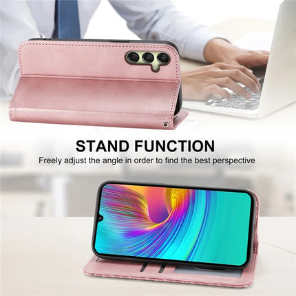 For Samsung Galaxy A36 5G Case Calf Texture PU Leather Phone Cover with Wallet