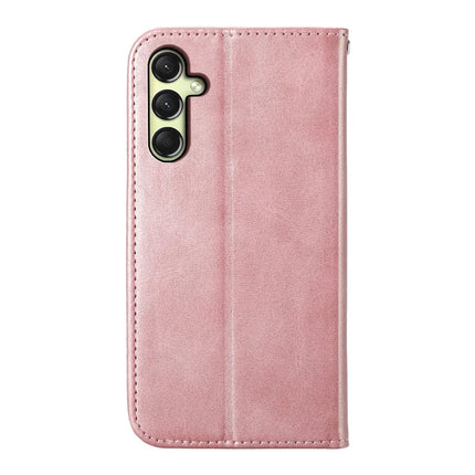 For Samsung Galaxy A36 5G Case Calf Texture PU Leather Phone Cover with Wallet