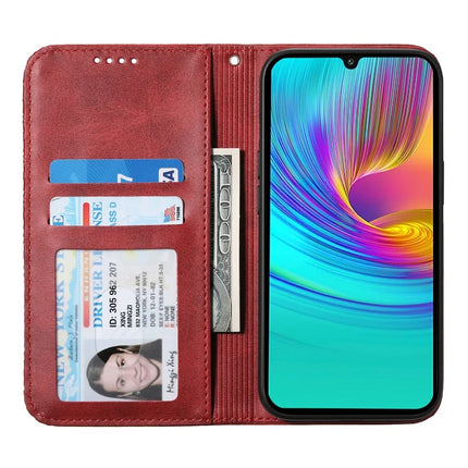 For Samsung Galaxy A36 5G Case Calf Texture PU Leather Phone Cover with Wallet