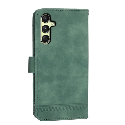 DIERFENG DF-03 For Samsung Galaxy A36 5G Leather Case Lines Imprint Wallet Phone Cover