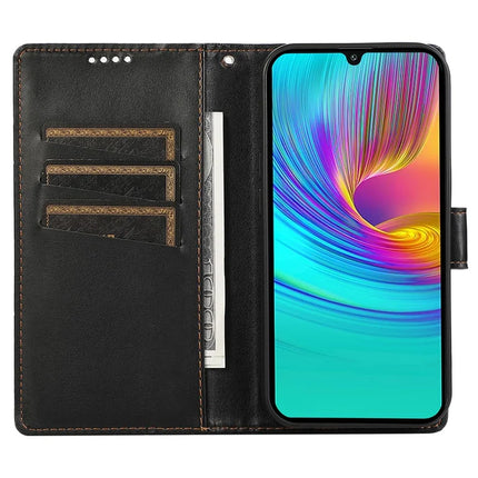DF-06 For Samsung Galaxy A36 5G Phone Case Line Imprint Leather Wallet Cover