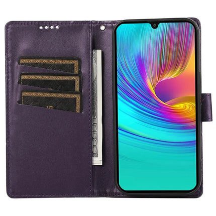 DF-06 For Samsung Galaxy A36 5G Phone Case Line Imprint Leather Wallet Cover