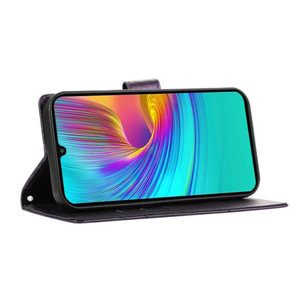 DF-06 For Samsung Galaxy A36 5G Phone Case Line Imprint Leather Wallet Cover