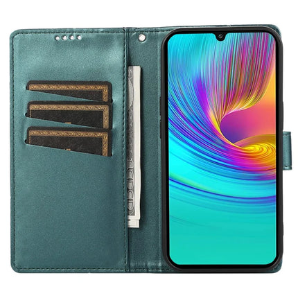 DF-06 For Samsung Galaxy A36 5G Phone Case Line Imprint Leather Wallet Cover