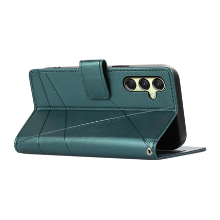 DF-06 For Samsung Galaxy A36 5G Phone Case Line Imprint Leather Wallet Cover