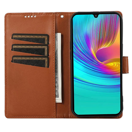 DF-06 For Samsung Galaxy A36 5G Phone Case Line Imprint Leather Wallet Cover