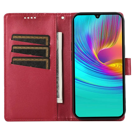 DF-06 For Samsung Galaxy A36 5G Phone Case Line Imprint Leather Wallet Cover