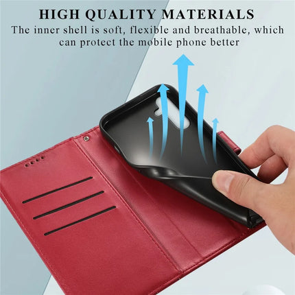 DF-06 For Samsung Galaxy A36 5G Phone Case Line Imprint Leather Wallet Cover