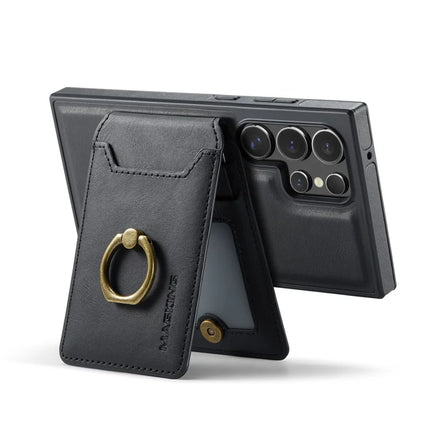 MAGKING K1 Series For Samsung Galaxy S23 Ultra Magnetic Case PC+TPU+PU Phone Cover with Card Holder