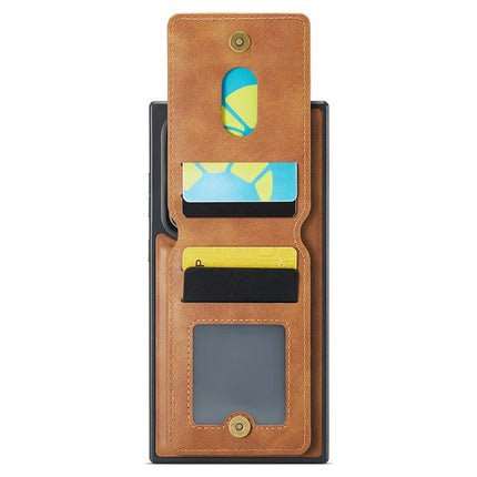 MAGKING K1 Series For Samsung Galaxy S23 Ultra Magnetic Case PC+TPU+PU Phone Cover with Card Holder