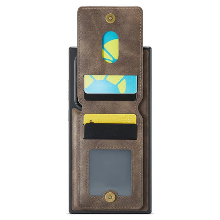 MAGKING K1 Series For Samsung Galaxy S23 Ultra Magnetic Case PC+TPU+PU Phone Cover with Card Holder
