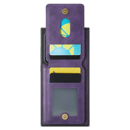 MAGKING K1 Series For Samsung Galaxy S23 Ultra Magnetic Case PC+TPU+PU Phone Cover with Card Holder
