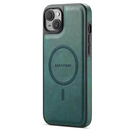 MAGKING K1 Series For iPhone 13 Magnetic Case PC+TPU+PU Leather Phone Cover