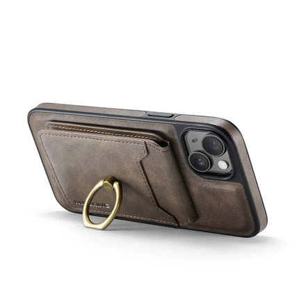 MAGKING K1 Series For iPhone 13 Magnetic Case PC+TPU+PU Phone Cover with Card Holder