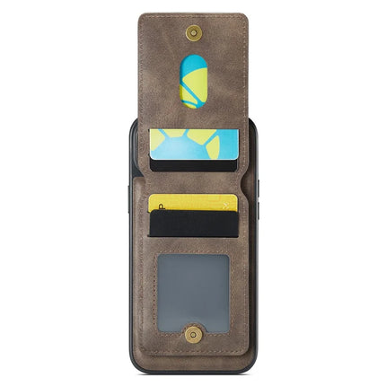 MAGKING K1 Series For iPhone 14 Magnetic Case PC+TPU+PU Phone Cover with Card Holder