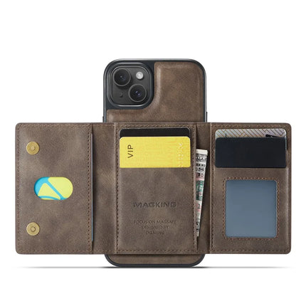 MAGKING K2 Series For iPhone 13 Case Compatible with MagSafe PC+TPU+PU Phone Cover