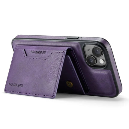 MAGKING K2 Series For iPhone 13 Case Compatible with MagSafe PC+TPU+PU Phone Cover